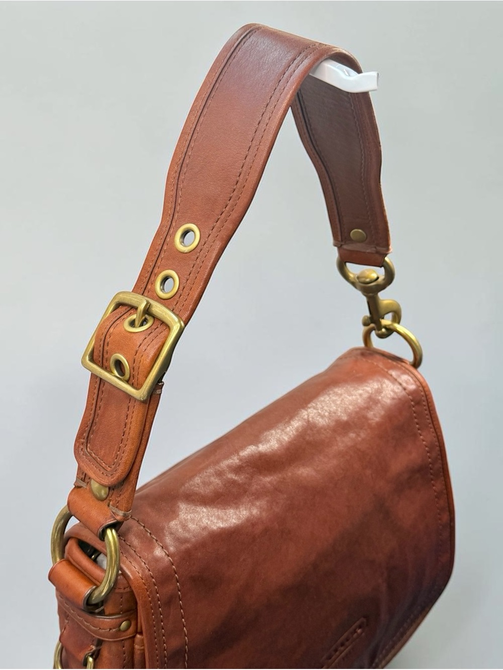 Vintage Coach 65th Anniversary Legacy Ali Flap Bag 11134 - Vachetta Leather - Picture 15 of 16